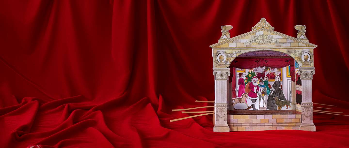 Image: A model of a Victorian-style toy theatre