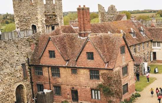 Image: Photo of the 18th-century workhouse at Framlingham Castle in Suffolk