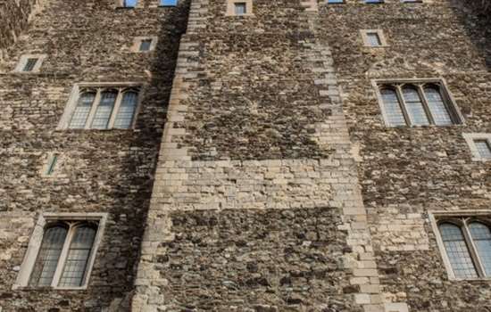 Image: Exterior photo of the keep at Dover Castle in Kent