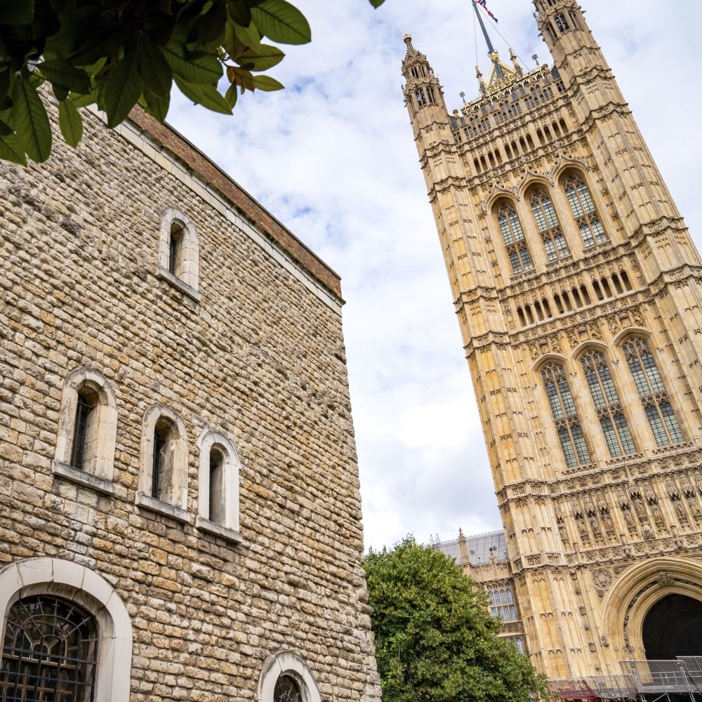 Photo of the Jewel Tower and the Palace of Westminster