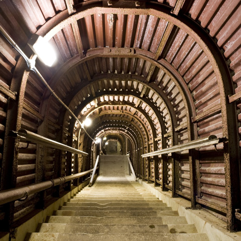 Image: tunnel in the Dumpy level, Dover Castle (copyright Historic England) Image: tunnel in the Dumpy level, Dover Castle (copyright Historic England)