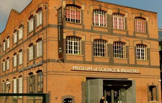 Photo of the outside of the Museum of Science & Industry in Manchester