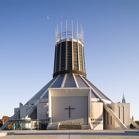 Image: Roman Catholic cathedral in Liverpool (copyright Historic England)