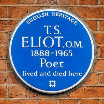 T S Eliot Poet Blue Plaques English Heritage T S Eliot Poet Blue Plaques English Heritage