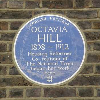 Octavia Hill, Social Reformer, Blue Plaques