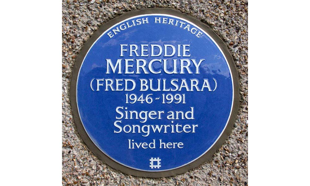 Freddie Mercury Singer Blue Plaques English Heritage - 