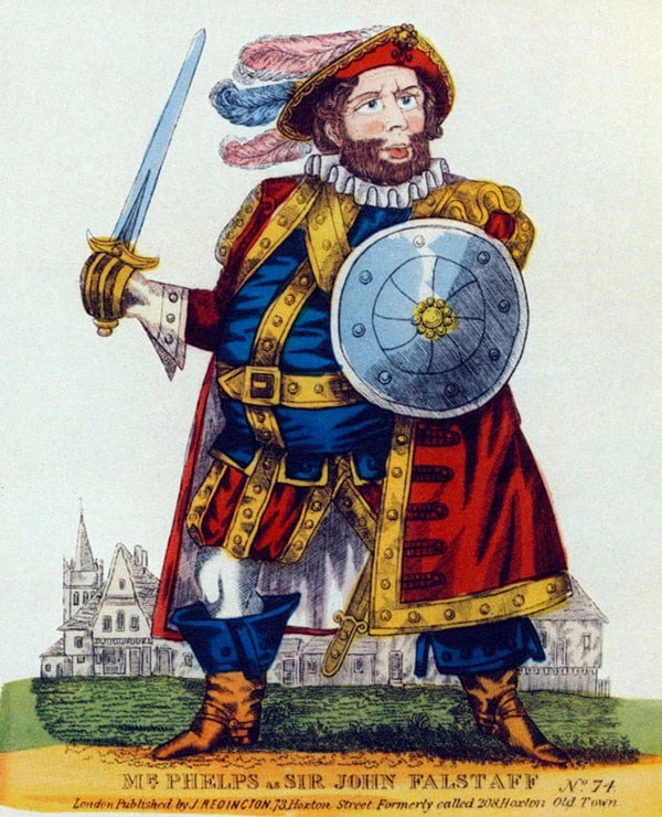 Samuel Phelps as Falstaff