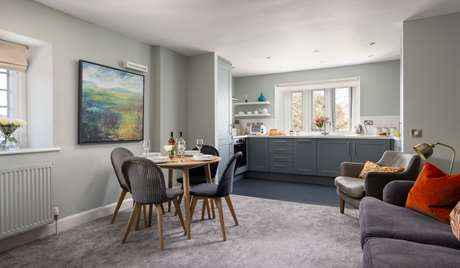 Kitchen, Lounge and dining area, first floor Kitchen, Lounge and dining area, first floor