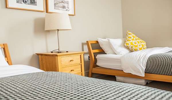 Twin bedroom, ground floor Twin bedroom, ground floor