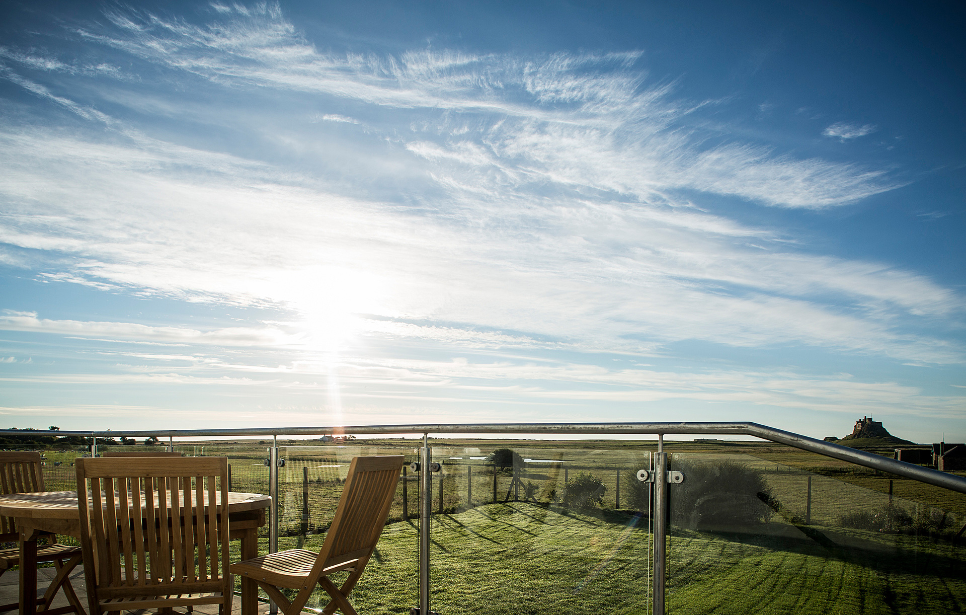 Outdoor seating on terrace balcony