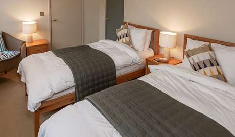 Twin bedroom, ground floor Twin bedroom, ground floor