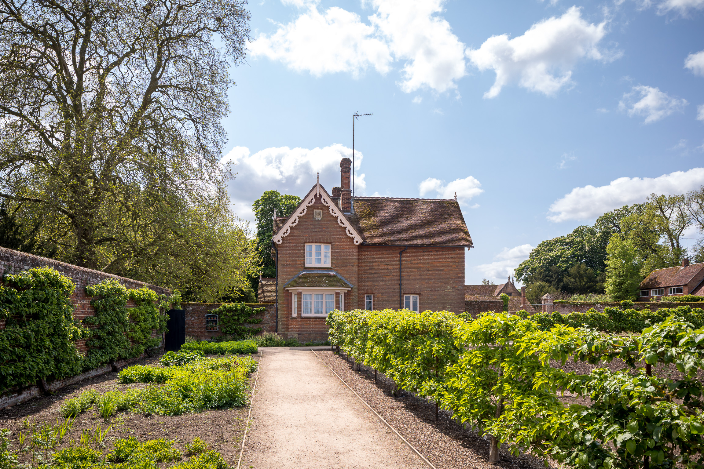 Back exterior from the Kitchen Garden 
