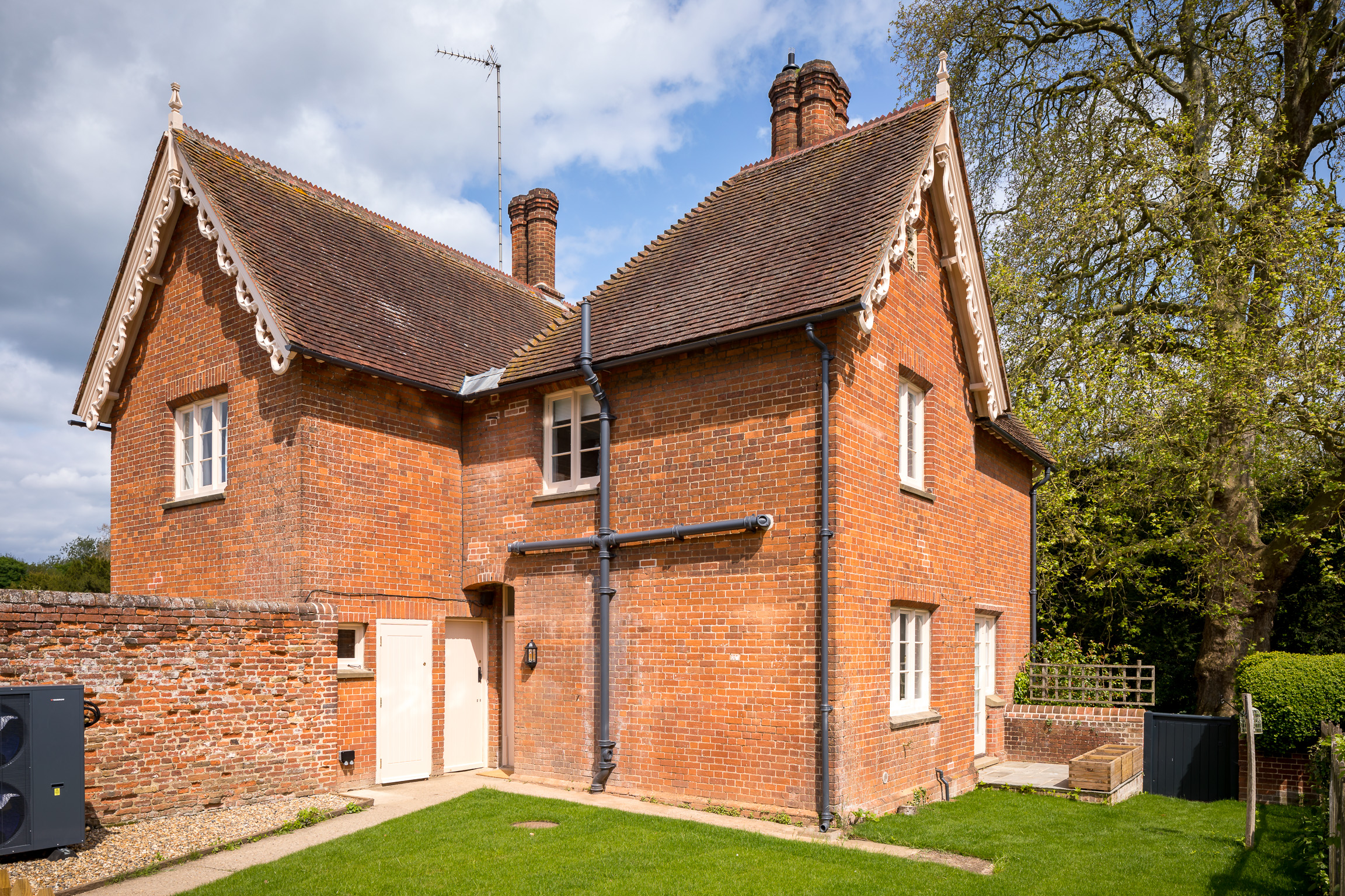 Side exterior with private garden 