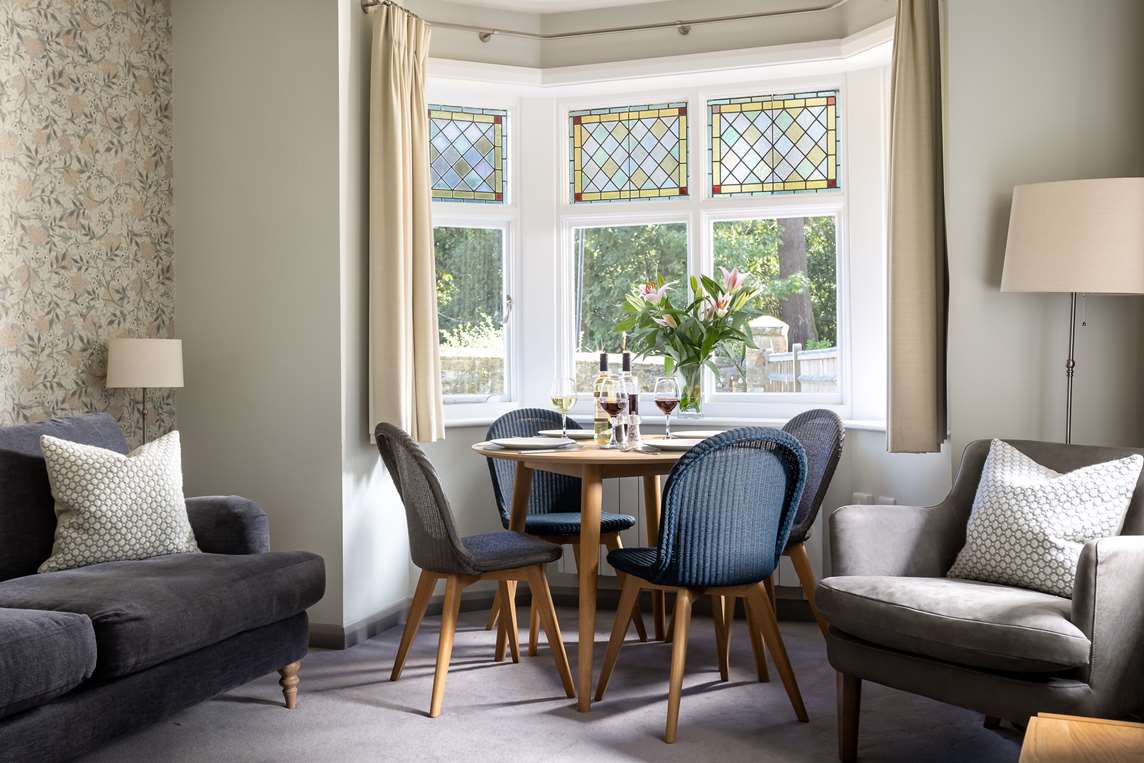 Dining space in living room, ground floor Dining space in living room, ground floor