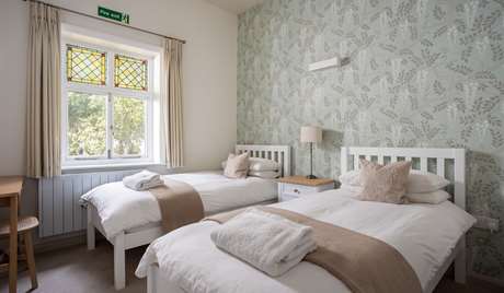 Twin bedroom, ground floor Twin bedroom, ground floor