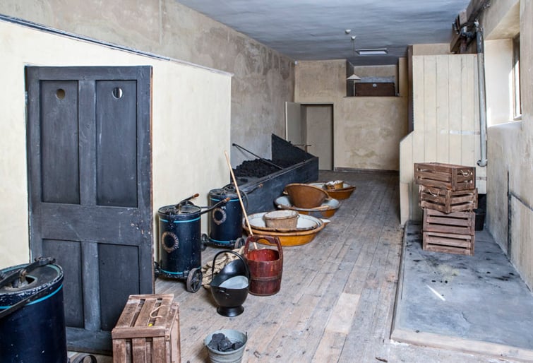 Image: The coal gallery at Audley End House in Essex