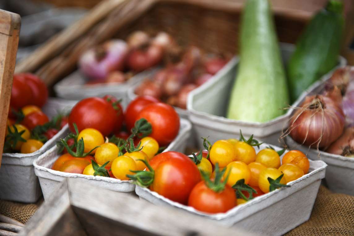 Image: Homegrown vegetables at Audley End House and Gardens