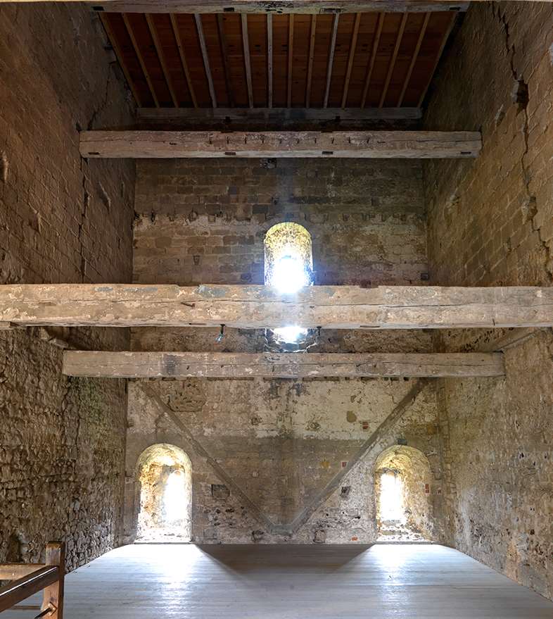 Interior of the keep at Portchester Castle