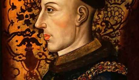 A portrait of King Henry V (1387–1422) dated from the 15th century A portrait of King Henry V (1387–1422) dated from the 15th century