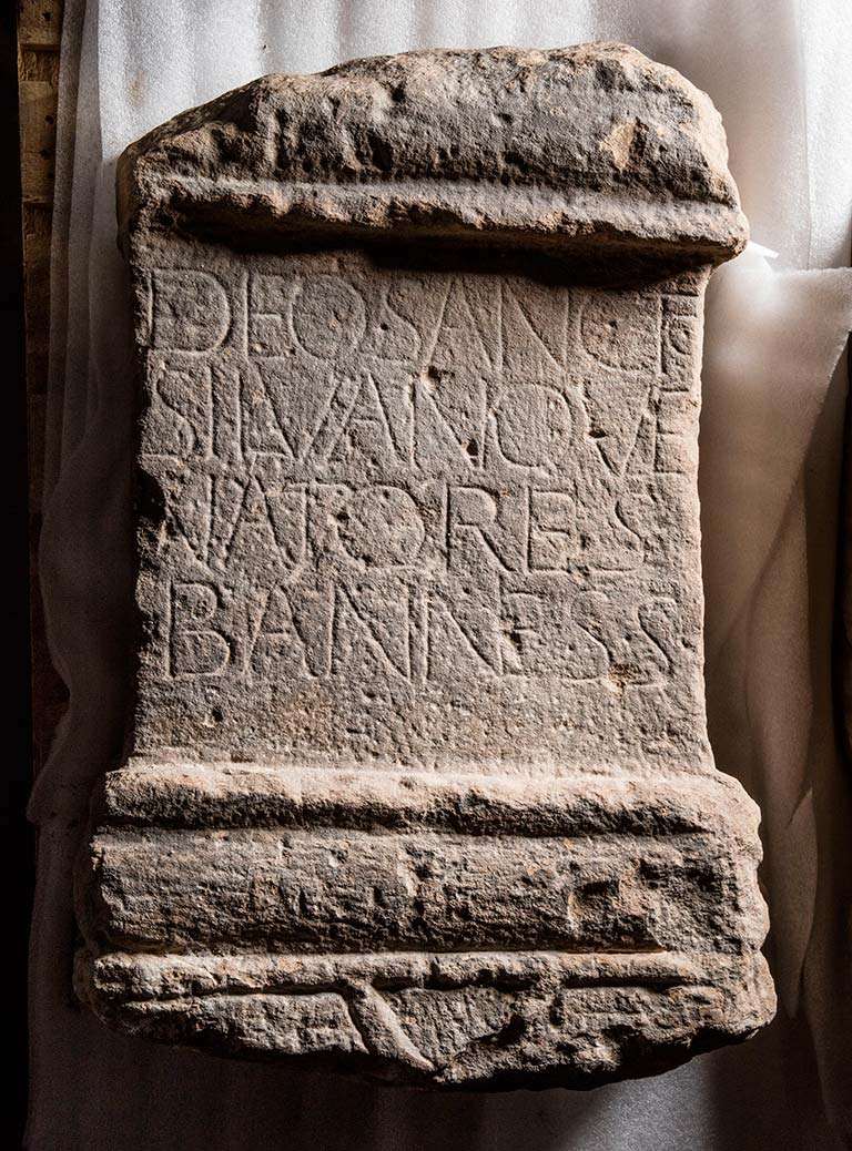 Stone altar bearing the inscription ‘Hunters of Banna’