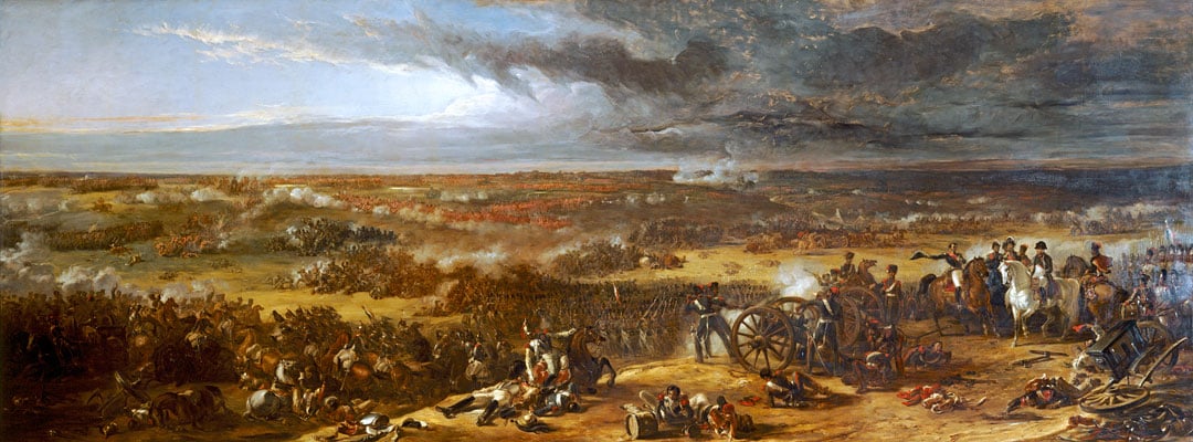 Painting of the 1815 Battle of Waterloo Painting of the 1815 Battle of Waterloo