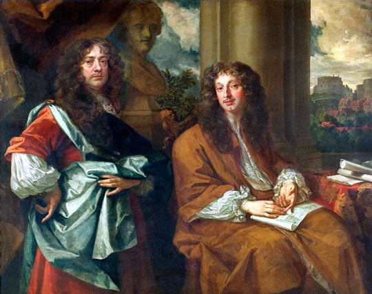 Sir Peter Lely’s self-portrait with the architect Hugh May, of about 1675–6, which now hangs in the north lobby at Audley End
