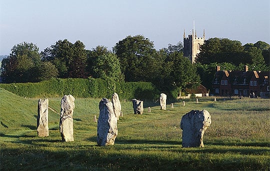 Part of the stone circle at Avebury