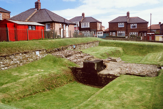 Benwell Vallum causeway looking north-east