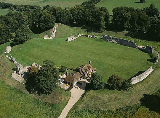 Berkhamsted Castle seen from the air Berkhamsted Castle seen from the air