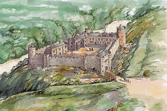 Berry Pomeroy Castle c.1500