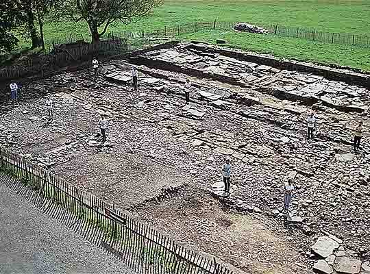 Excavation of the post-Roman hall at Birdoswald Excavation of the post-Roman hall at Birdoswald