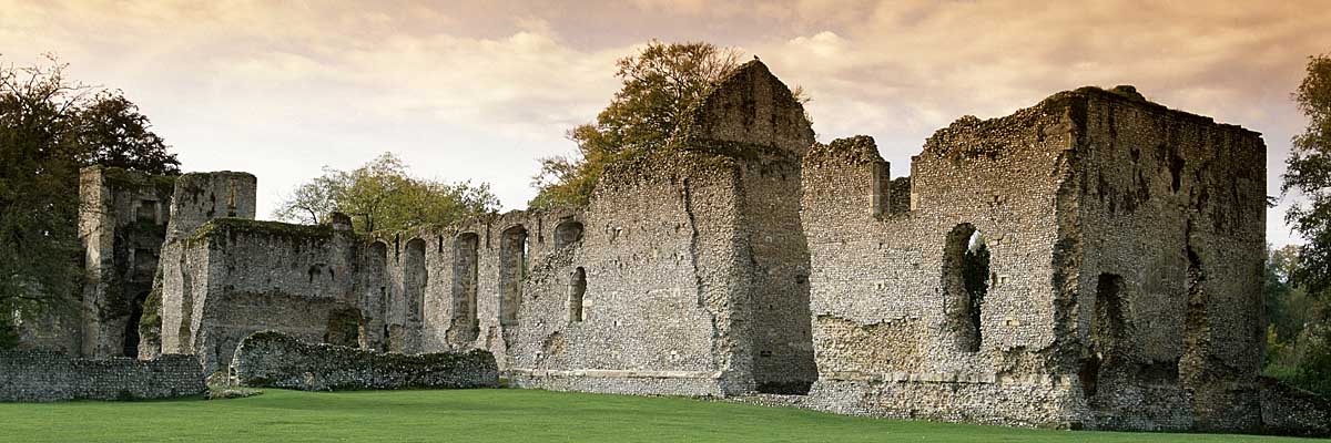 The west range of Bishop’s Waltham Palace, which dates from the 12th century when the palace took shape under Bishop Henry of Blois