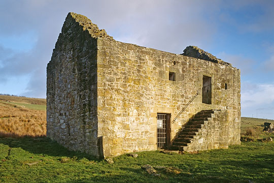 External steps providing access to the living accommodation