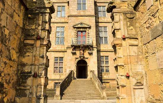 The elaborate entrance to Bolsover Castle The elaborate entrance to Bolsover Castle