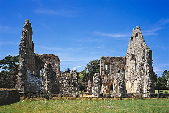 The lodging house of Boxgrove Priory from the east