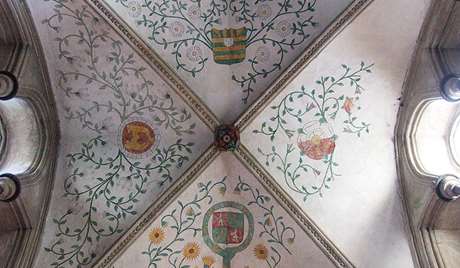 Painted ceiling of the church