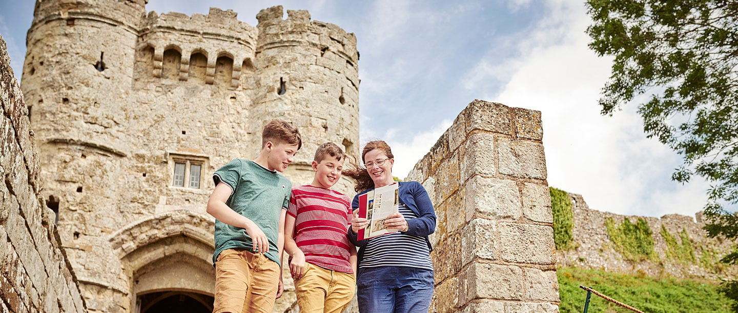 Carisbrooke Castle in Newport