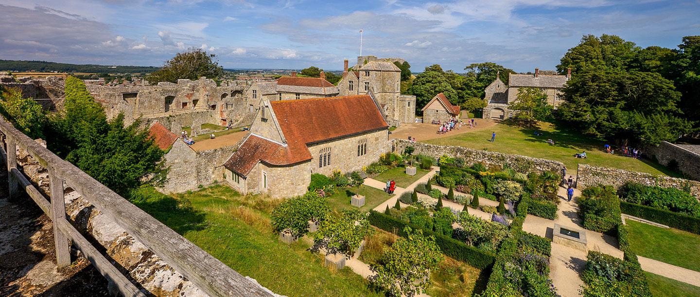 A view of the Princess Beatrice Garden, from the castle wall walk.