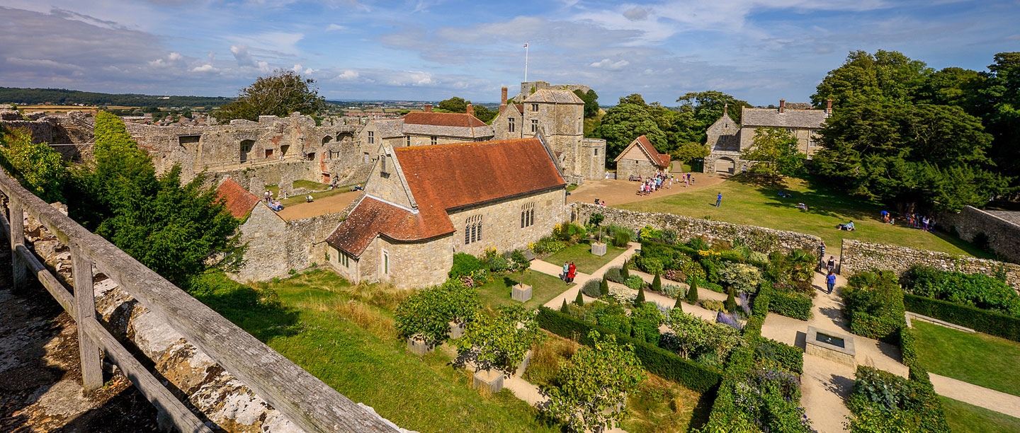 A view of the Princess Beatrice Garden, from the castle wall walk.