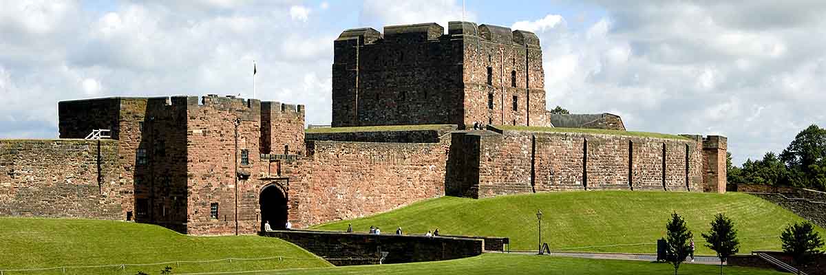 Carlisle Castle, showing the outer gatehouse and keep Carlisle Castle, showing the outer gatehouse and keep