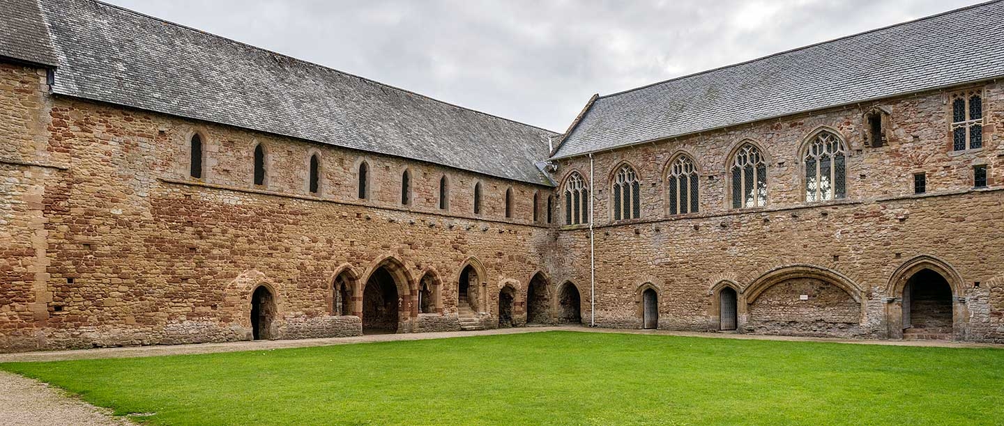 The cloister buildings at Cleeve Abbey