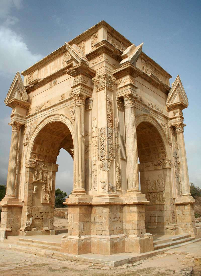 A stone triumphal arch A stone triumphal arch