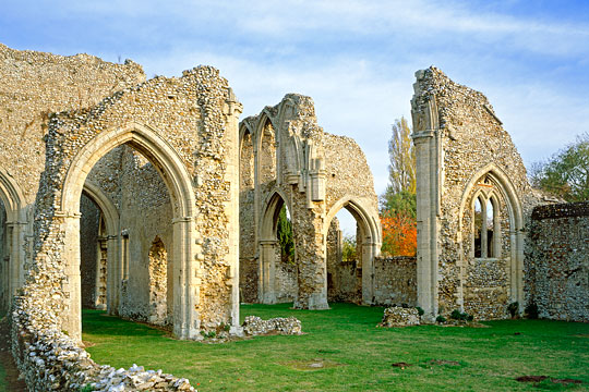 The remains of the crossing arch