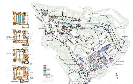 Dover Keep Map Dover Castle Map