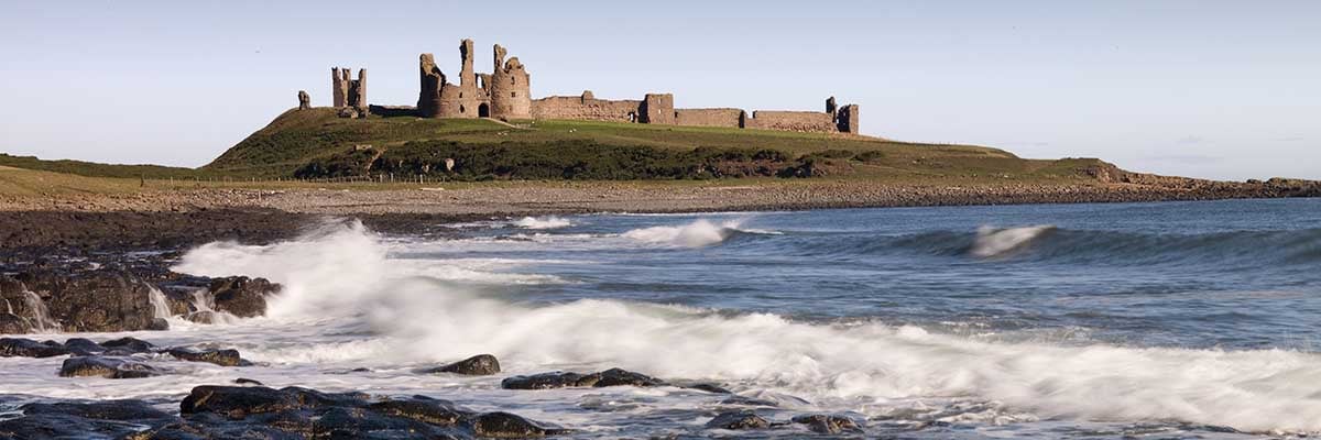 Dunstanburgh Castle, seen from the south-west