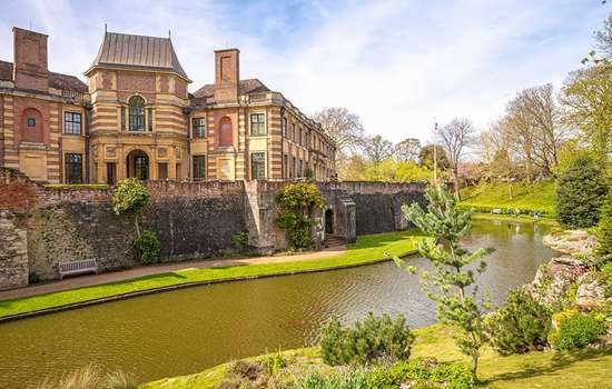 Eltham Palace viewed from across the moat Eltham Palace viewed from across the moat