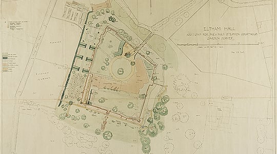 Part of Seely and Paget’s scheme for the gardens at Eltham, 1934 Part of Seely and Paget’s scheme for the gardens at Eltham, 1934