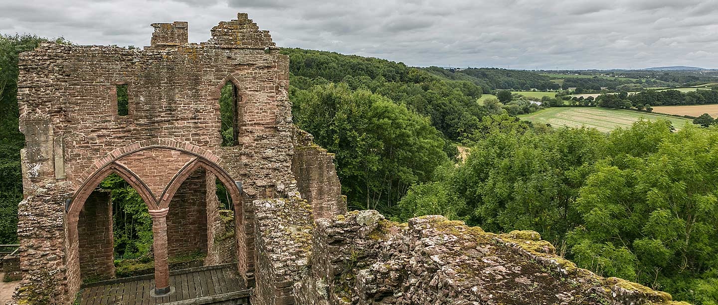 The solar block at Goodrich Castle, Herefordshire