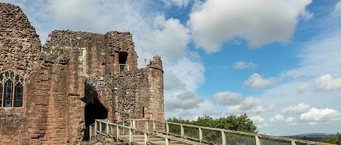 The gatehouse of Goodrich Castle, Herefordshire