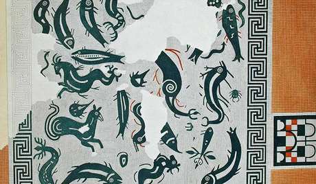 Sea creatures mosaic Sea creatures mosaic